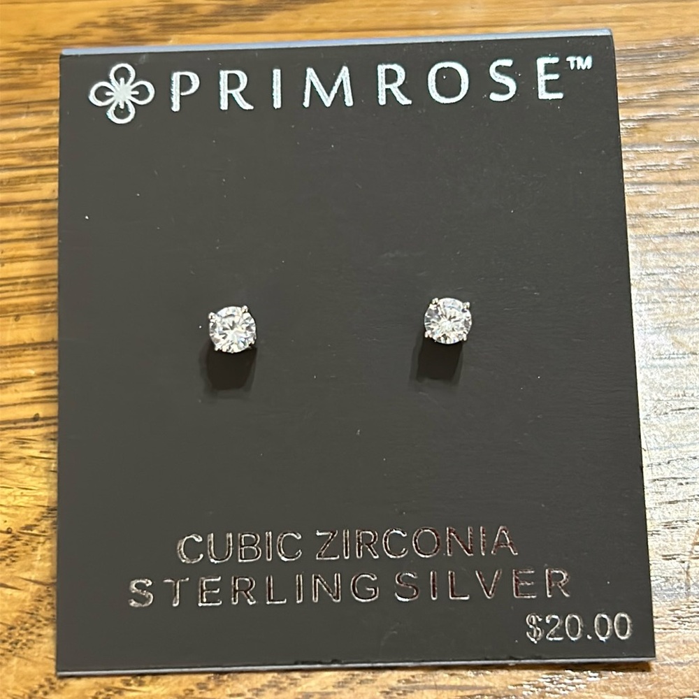 Primrose Sterling silver stud earrings
